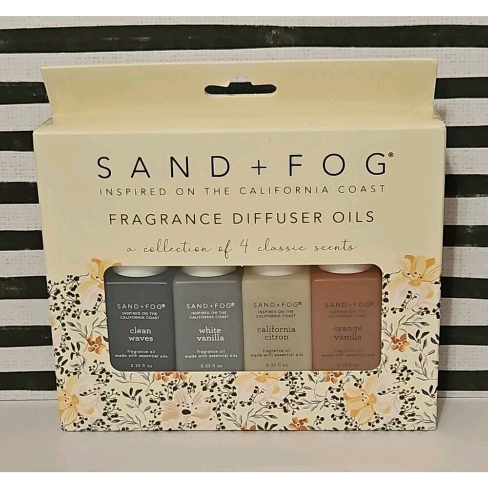Sand And Fog Classic Fragrance Oils 4pk 0.33oz each Fragrance Oils Set